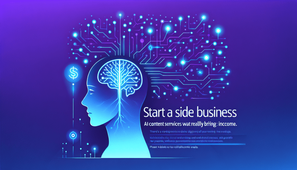 Начните побочный бизнес: AI-контент-услуги, которые действительно приносят доход