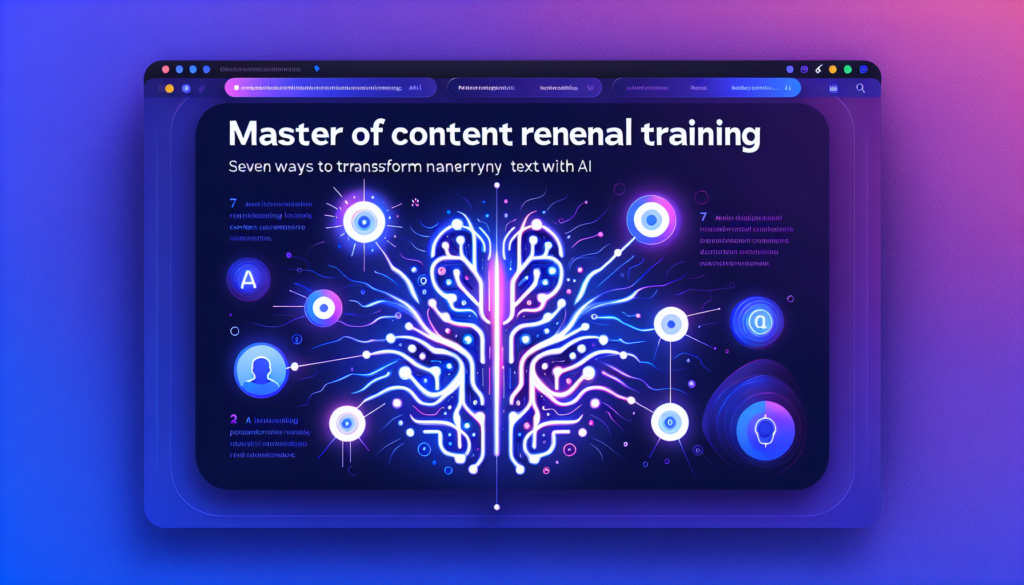 İçerik Yenileyici Usta Eğitimi: Herhangi Bir Metni AI ile Dönüştürmenin 7 Yolu