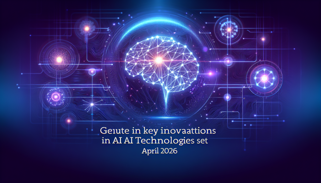 April 2026: Key Innovations in AI Technologies