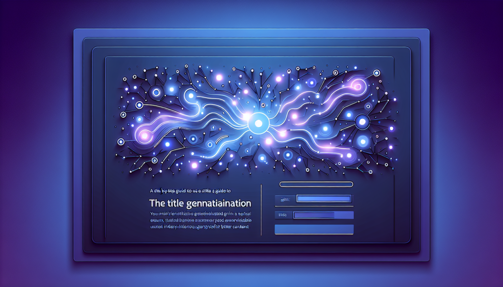 Step-by-Step Guide to Using the Title Generator for Better Content