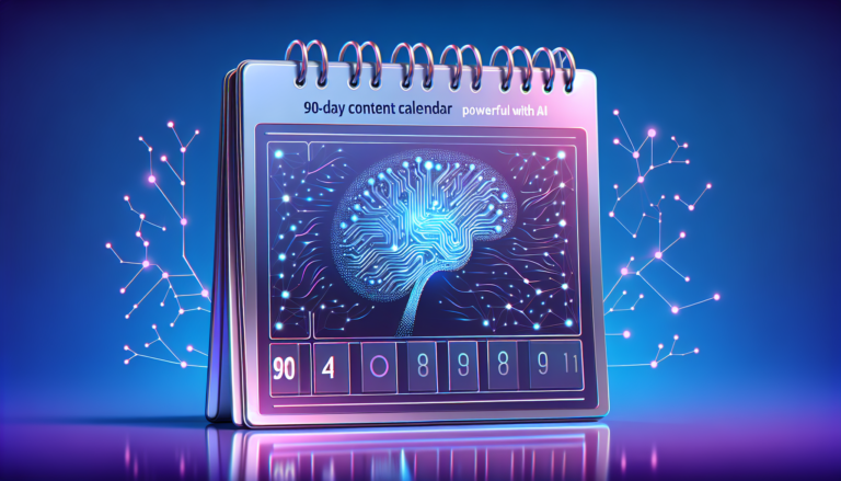 Modello di Calendario dei Contenuti di 90 Giorni (Potente con AI)