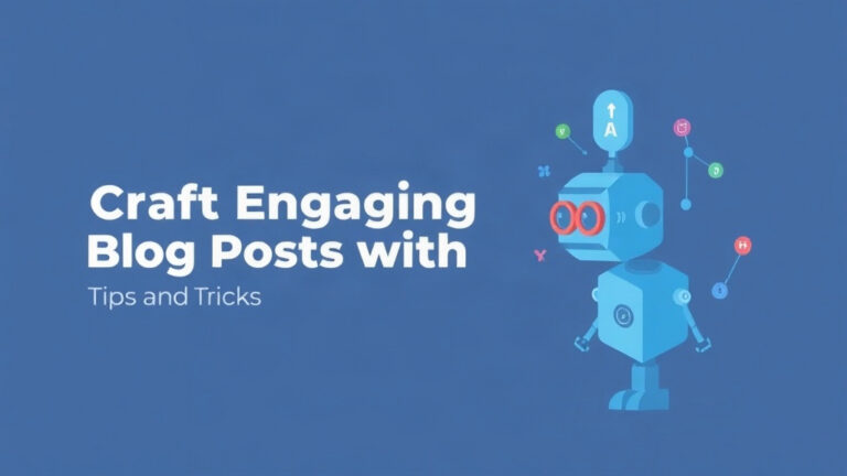 Craft Engaging Blog Posts with AI – Tips and Tricks