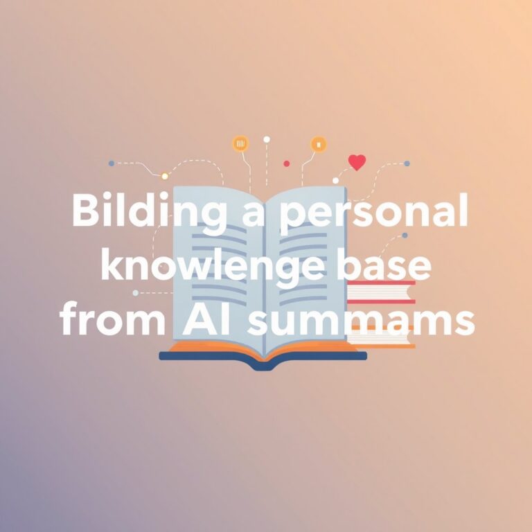 Building a personal knowledge base from AI summaries