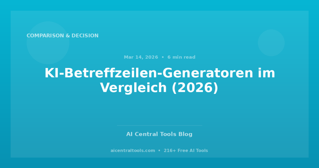 KI-Betreffzeilen-Generatoren im Vergleich (2026)