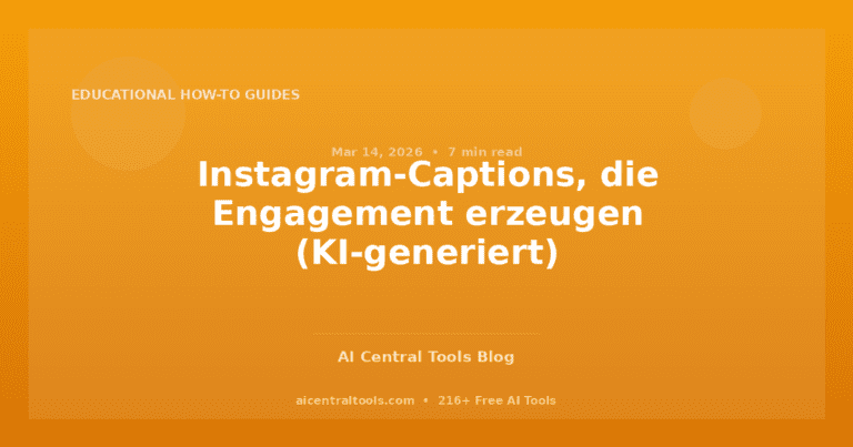 Instagram-Captions, die Engagement erzeugen (KI-generiert)