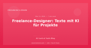 Freelance-Designer: Texte mit KI für Projekte