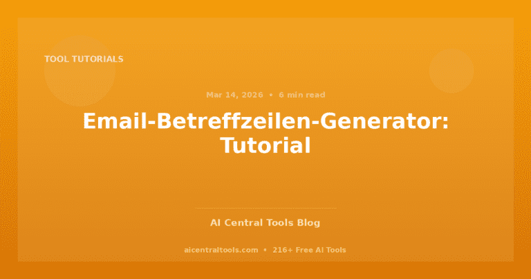 Email-Betreffzeilen-Generator: Tutorial