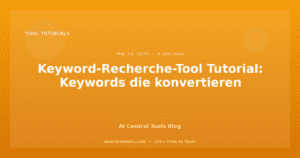 Keyword-Recherche-Tool Tutorial: Keywords die konvertieren