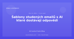 Šablony studených emailů s AI které dostávají odpovědi