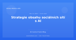 Strategie obsahu sociálních sítí s AI