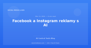 Facebook a Instagram reklamy s AI