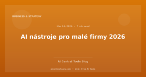 AI nástroje pro malé firmy 2026