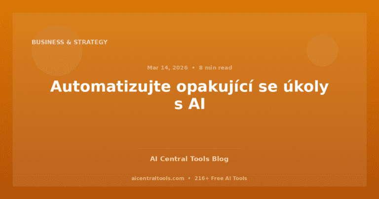 Automatizujte opakující se úkoly s AI