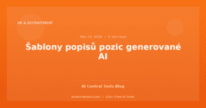 Šablony popisů pozic generované AI