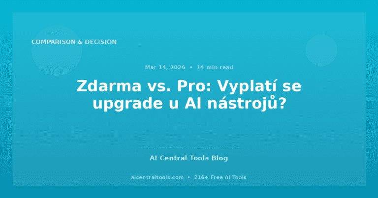 Zdarma vs. Pro: Vyplatí se upgrade u AI nástrojů?
