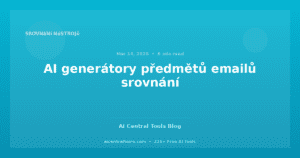 AI generátory předmětů emailů srovnání