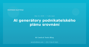 AI generátory podnikatelského plánu srovnání
