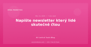 Napište newsletter který lidé skutečně čtou