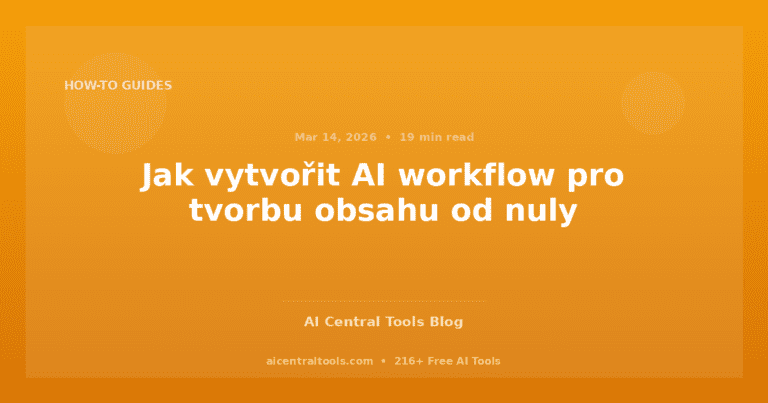 Jak vytvořit AI workflow pro tvorbu obsahu od nuly