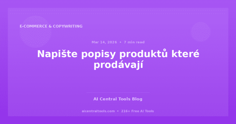 Napište popisy produktů které prodávají