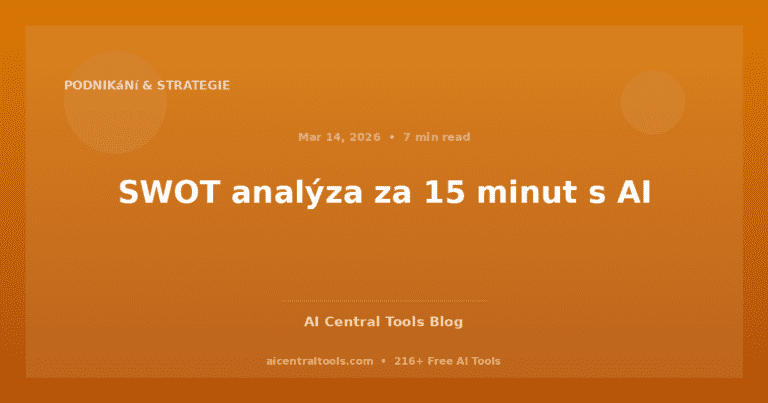 SWOT analýza za 15 minut s AI
