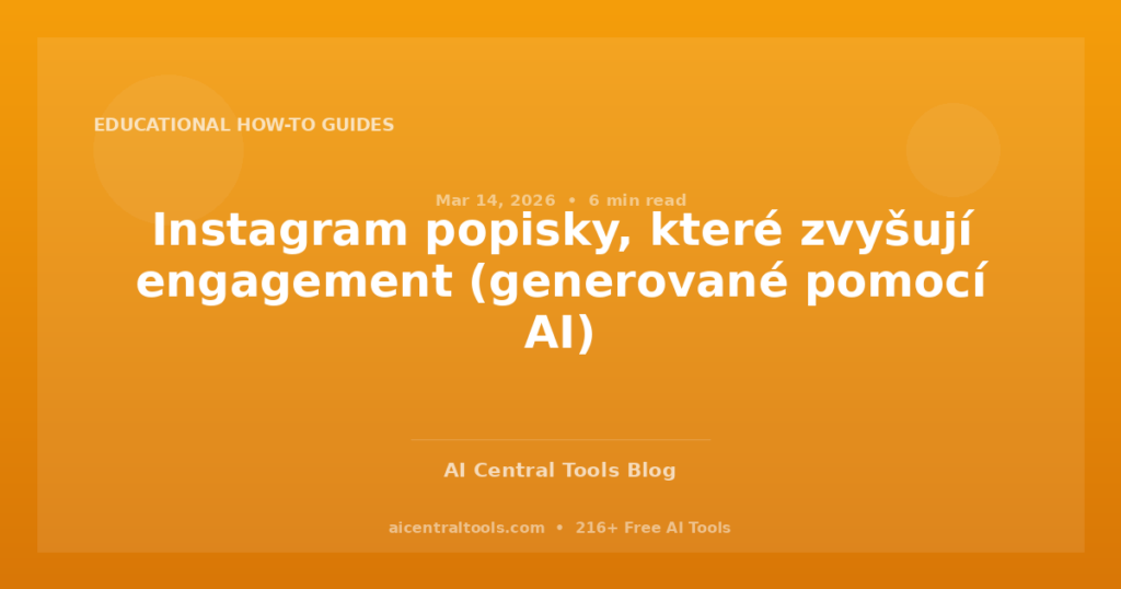 Instagram popisky, které zvyšují engagement (generované pomocí AI)