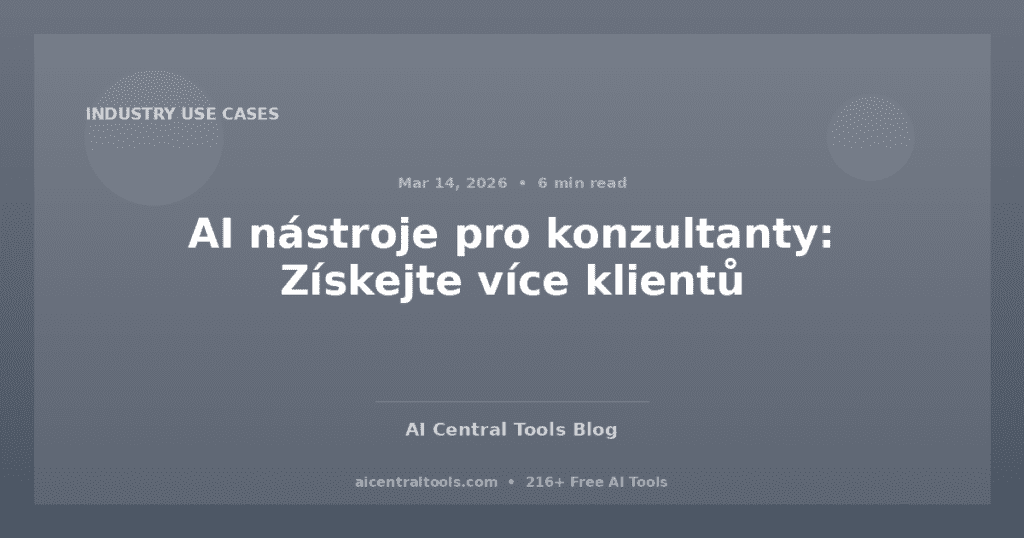 AI nástroje pro konzultanty: Získejte více klientů