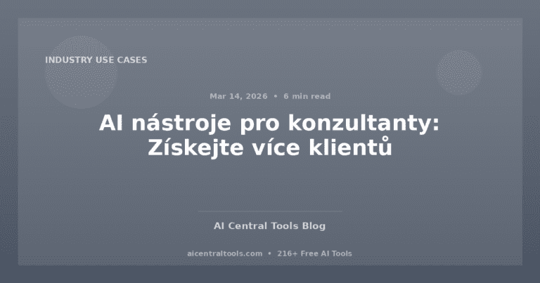 AI nástroje pro konzultanty: Získejte více klientů