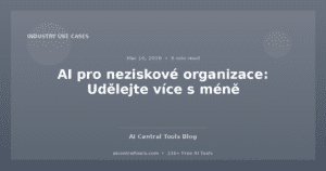 AI pro neziskové organizace: Udělejte více s méně