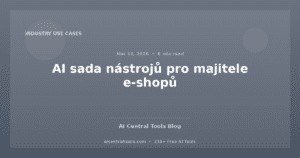 AI sada nástrojů pro majitele e-shopů