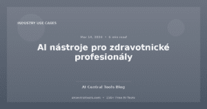 AI nástroje pro zdravotnické profesionály