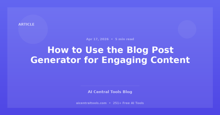 Como Usar o Gerador de Artigos de Blog para Conteúdo Envolvente