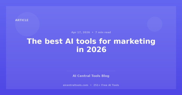 De beste AI-tools voor marketing in 2026