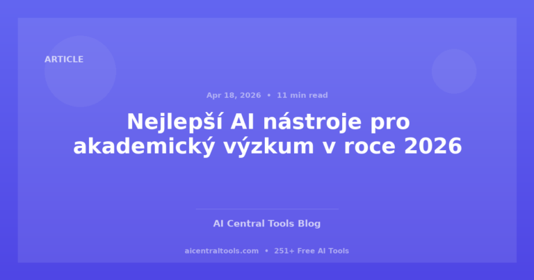 Nejlepší AI nástroje pro akademický výzkum v roce 2026