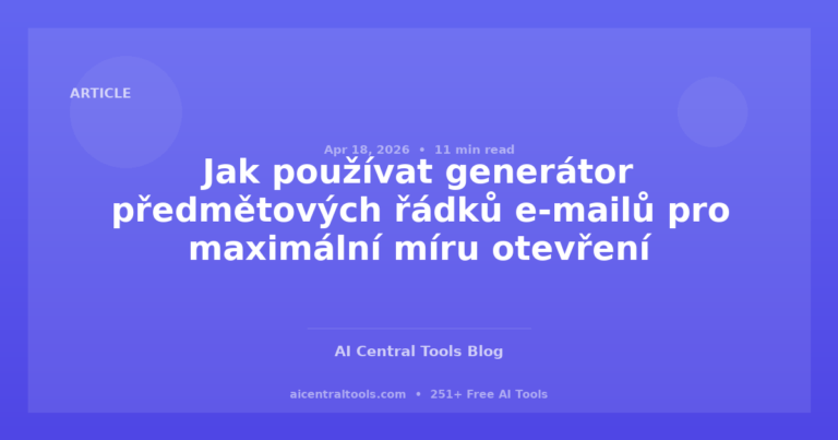 Jak používat generátor předmětových řádků e-mailů pro maximální míru otevření