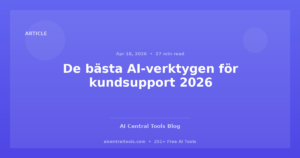 De bästa AI-verktygen för kundsupport 2026