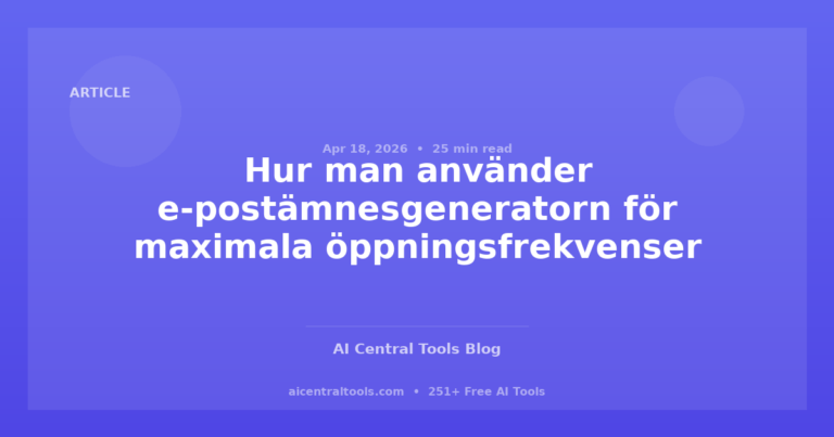 Hur man använder e-postämnesgeneratorn för maximala öppningsfrekvenser