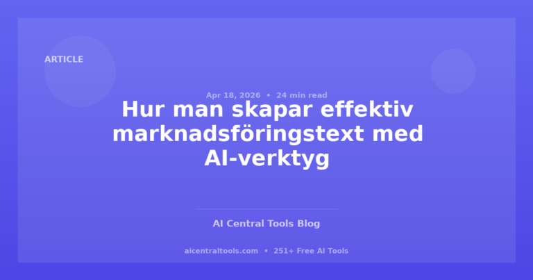 Hur man skapar effektiv marknadsföringstext med AI-verktyg