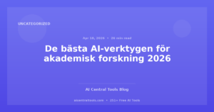De bästa AI-verktygen för akademisk forskning 2026