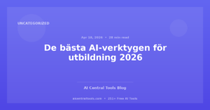 De bästa AI-verktygen för utbildning 2026