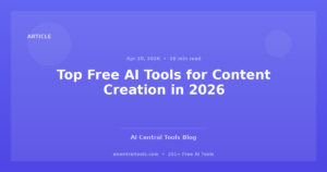 Top Gratis AI-tools voor Contentcreatie in 2026