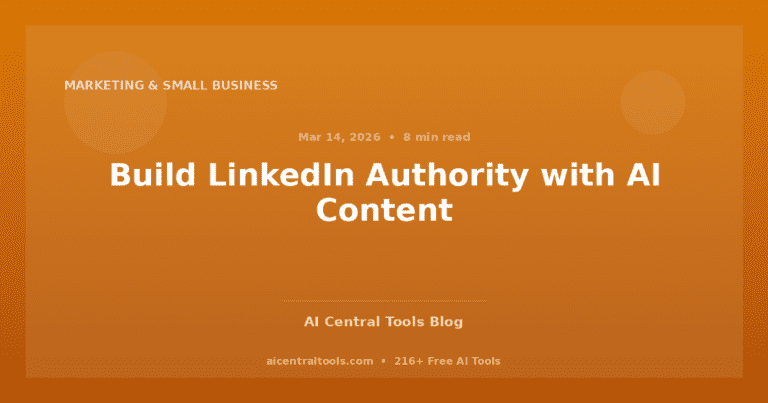 Build LinkedIn Authority with AI Content