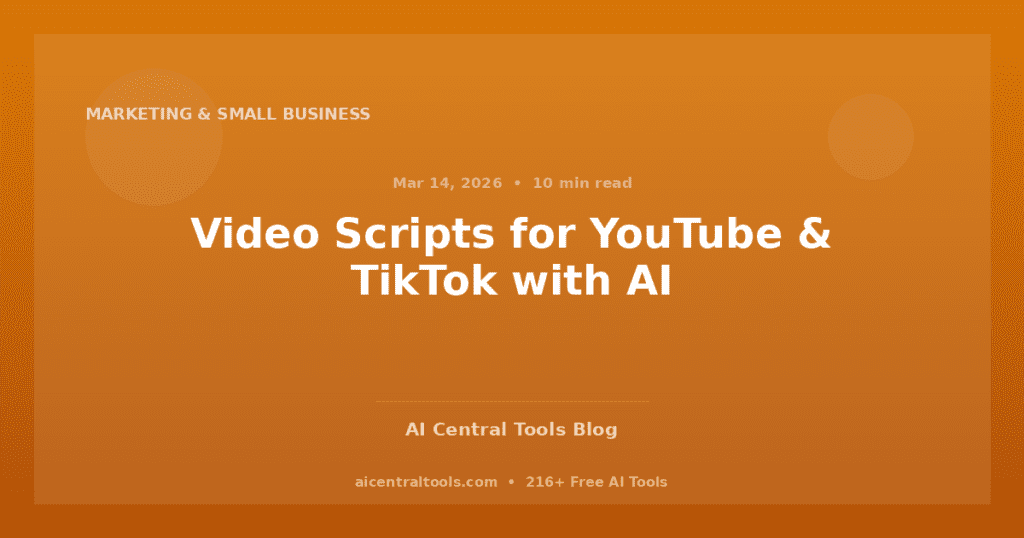 Roteiros de Vídeo para YouTube e TikTok com IA