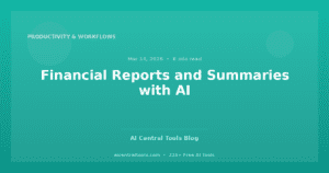 Financial Reports and Summaries with AI