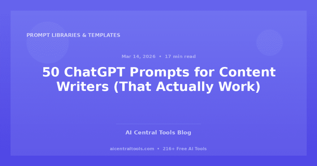 50 Sugestões de ChatGPT para Escritores de Conteúdo (Que Realmente Funcionam)