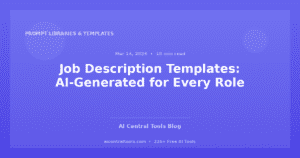 Modelos de Descrição de Trabalho: Gerados por IA para Cada Função