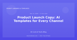 Product Launch Copy: AI Templates for Every Channel