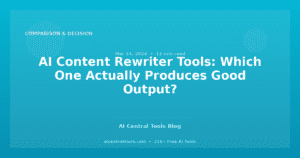 Ferramentas de Reescrita de Conteúdo com IA: Qual Produz Realmente um Bom Resultado?