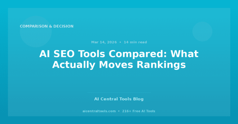 AI SEO Tools Compared: What Actually Moves Rankings