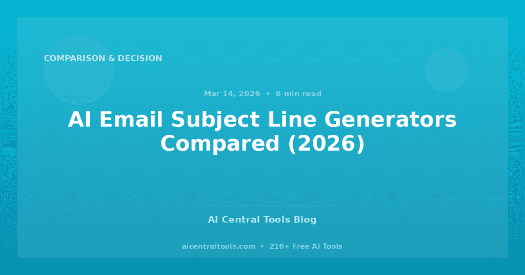 AI Email Subject Line Generators Compared (2026)